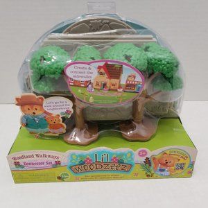 New Lil WOODZEEZ Woodland Walkways Connector Set Tree Garden House Neighborhood